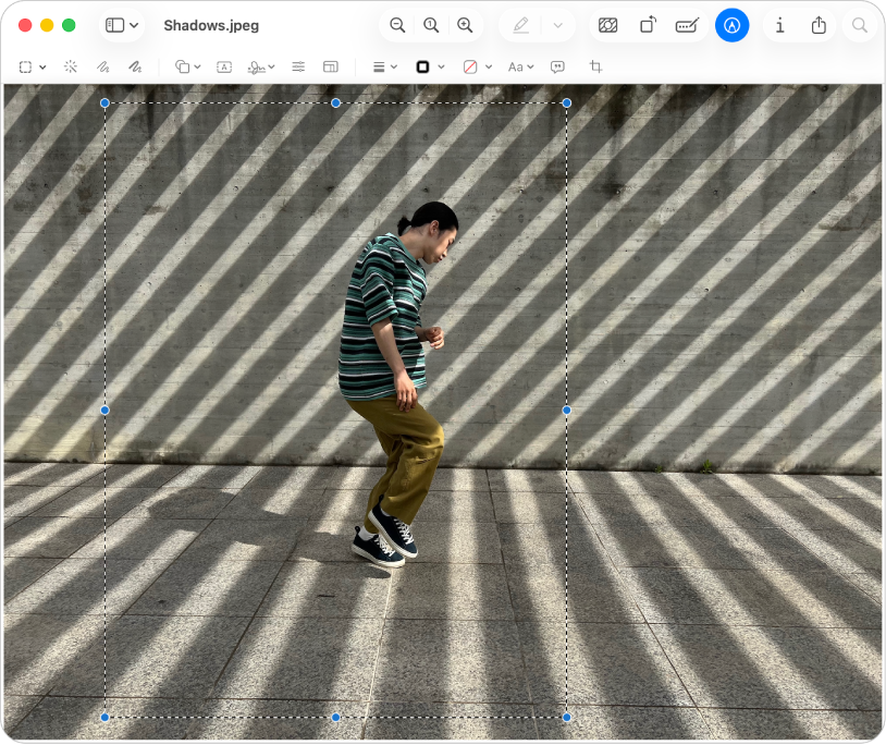 Обрезка изображения в Apple Preview