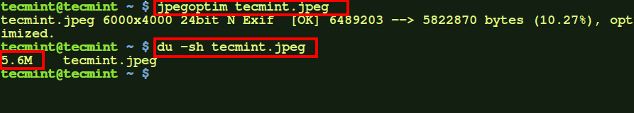 Jpegoptim
