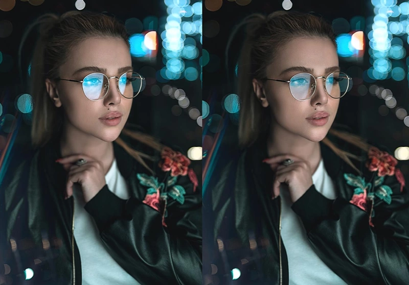 Reduce Reflections in Glasses: уменьшение бликов на очках в PortraitPro