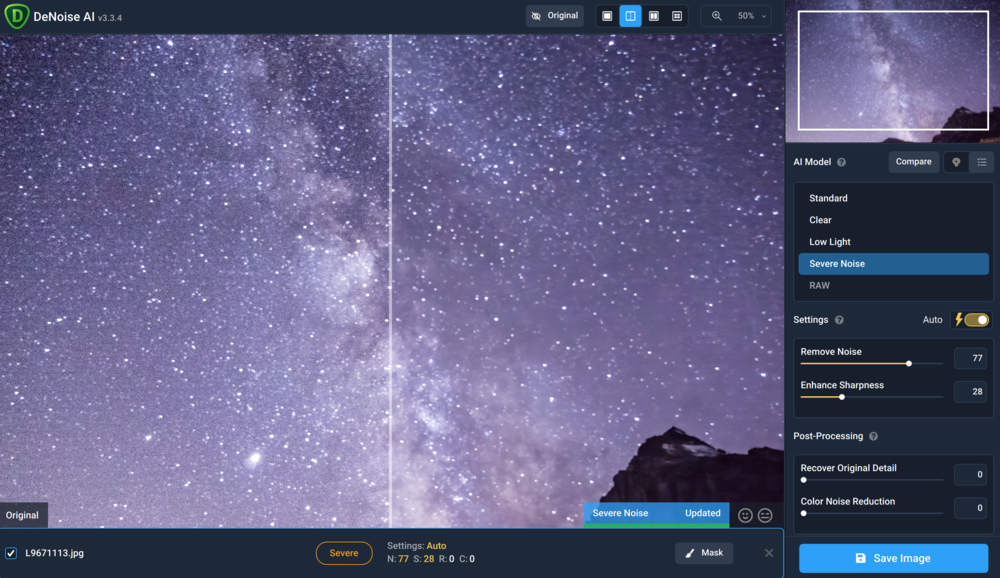 Topaz DeNoise AI