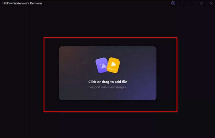 Импорт видеоролика в HitPaw Watermark Remover