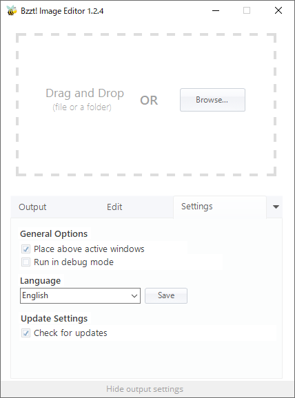 Bzzt Image Editor