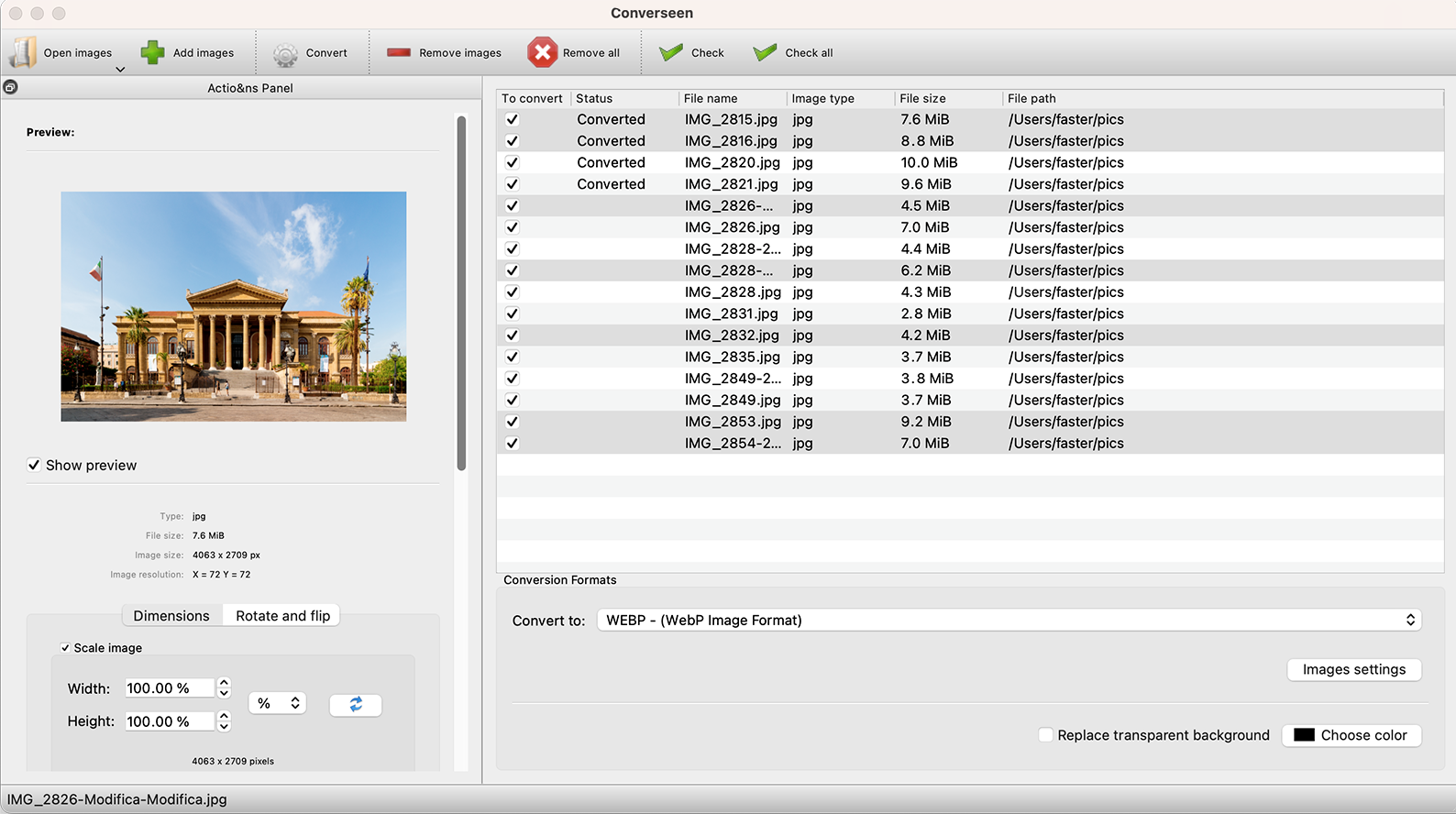 Converseen на macOS