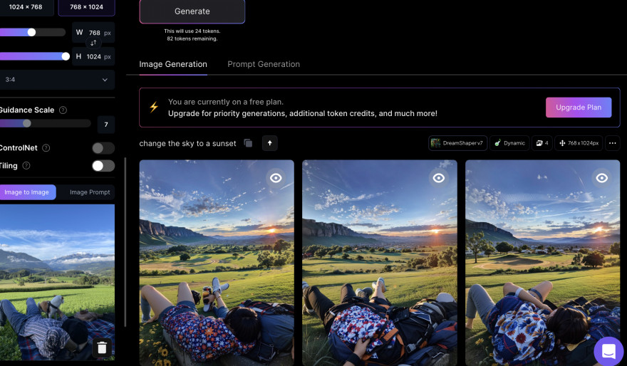 Image-to-image генерация в Leonardo AI