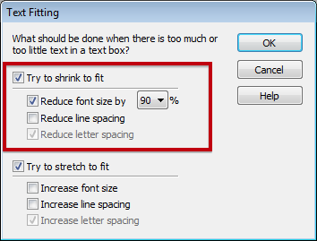 Окно Text Fitting в Infix Pro PDF Editor