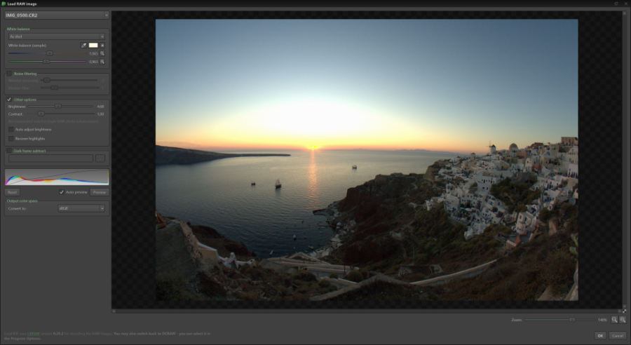 RAW import and development в EasyHDR