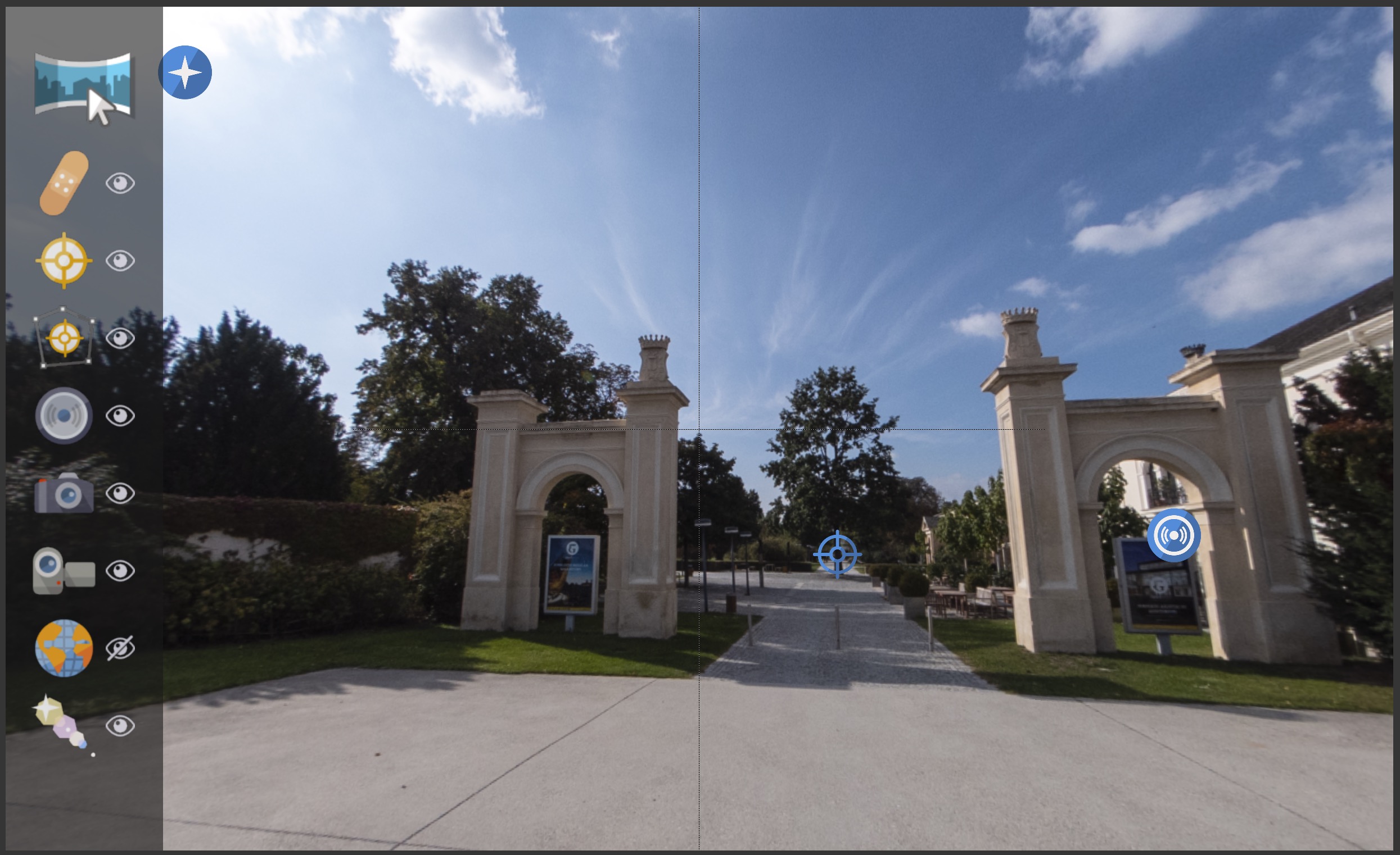 Pano2VR Viewer — центральная область просмотра и режимы работы с панорамой