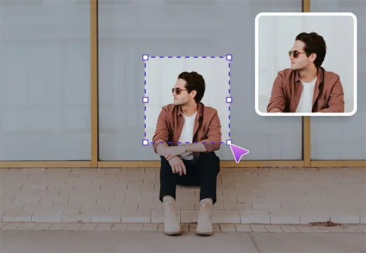 Умное кадрирование в Photo-editor.ai