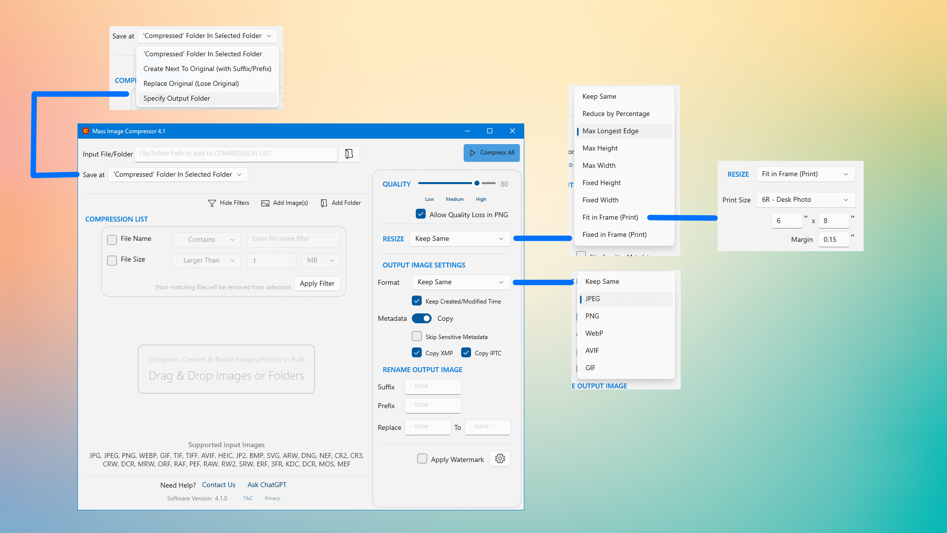 Mass Image Compressor