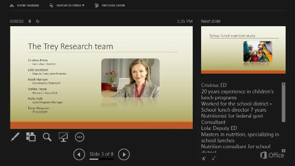 Presenter View / представление докладчика в PowerPoint