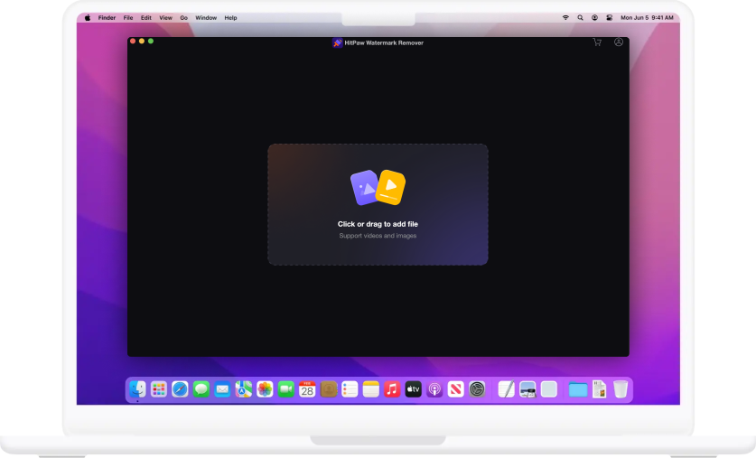 Главное окно HitPaw Watermark Remover