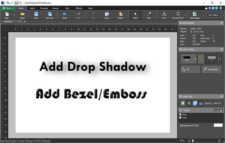 DrawPad Graphic Editor